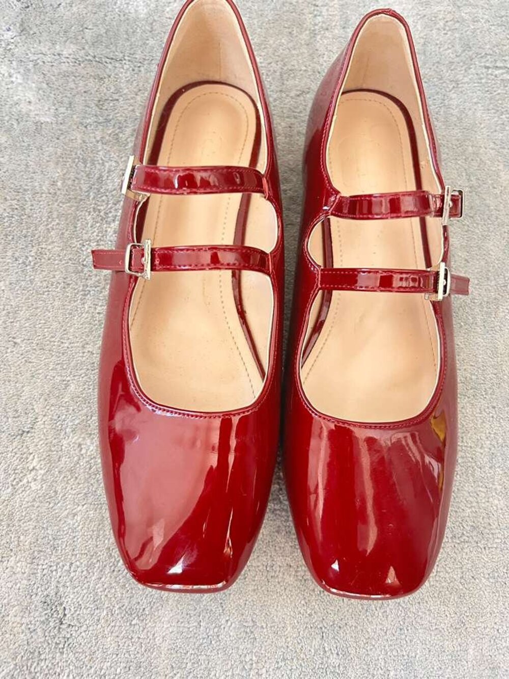 Burgundy Mary Jane Flats | Like new | 8.5 (39) - Picture 6 of 7